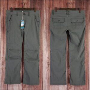NWT Prana Womens Size 10 Halle Pants Stretch Zion Mid Rise Relaxed Fit Roll Up